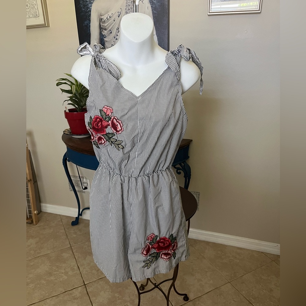 Cocoom Floral & Striped Romper Jumpsuit / Shorts - S